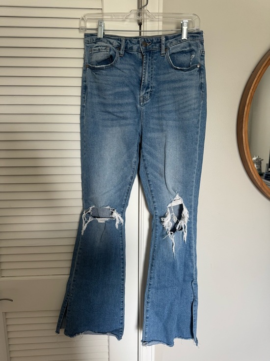 Jelly Beans Denim - Jelly Beans Light Blue Distressed Flare Jeans
